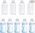Clear Plastic Empty Squeeze Bottles 9 Pack 3.4oz/100ml with Flip Cap TSA Travel Bottle for Shampoo, Conditioner & Lotion (9 Counts)