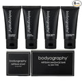 World Amenities - Bodyography Toiletry Kit, 6 Piece Set Shampoo, Conditioner, Body Wash, Lotion, Hand Soap, Massage Bar, Clear Travel Bag