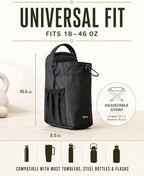 kyrra. Magnetic Gym Bag with Water Bottle Holder Crossbody Bag Strong Magnetic Attachment Fits 40oz Bottles Phone Pocket & Bonus Pouch Gym Accessories for Men and Women