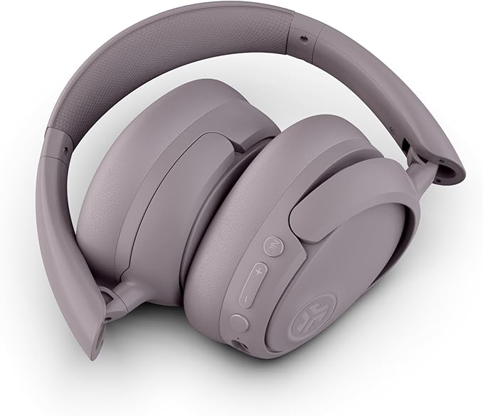 JLab JBuds Lux ANC, Over Ear Headphones, Active Noise Cancelling, Bluetooth, Mauve