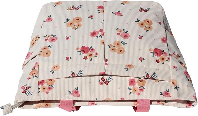 ESVAN Original Floral Tote Bag Large Shoulder Bag with Multi Pockets for Gym Travel Beach Daily Bags