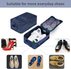 Travel Shoe Bags, Foldable Waterproof Shoe Puches Organizer-Double Layer (Multi-colored4)