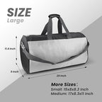 C&F BOGMOST Travel Duffel Bag Large Foldable Waterproof Gym Bag for Gym Beach Swim Bag Men Women Duffle Bag Lightweight Oxford Cloth Sports Bag-Grey