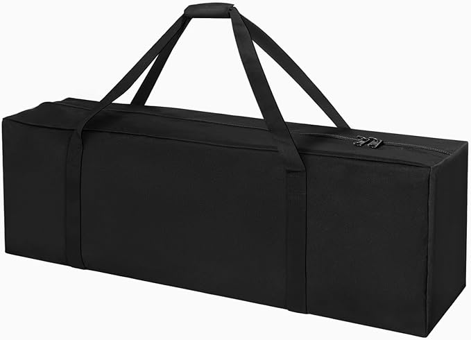 INFANZIA 41inch Sports Duffel Travel Bag, 94L Extra Large Duffel Luggage Bag with Upgrade Zipper, Water Resistant & Foldable Equipment Storage Bag for Camping Tent Tripod Fishing