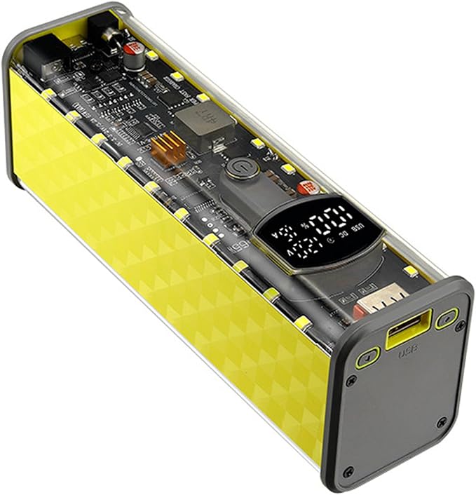 65w Laptop Powerbank Case for 8x18650 Batteries Shell Not Needed Welding Easy Assembly Dc3.8x1.35mm / Dc5.5x2.1mm Type C Battery Case