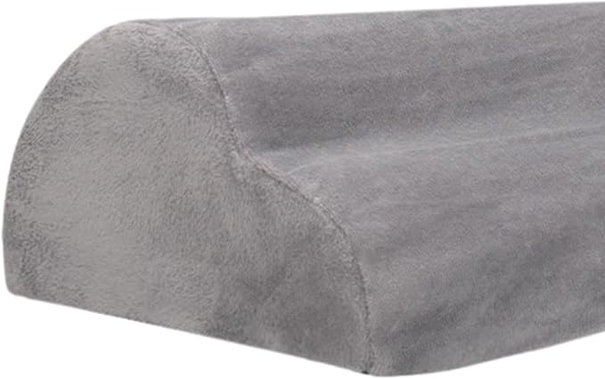 Foot Rest Under Desk Ergonomic Footrest Cushion Pillow Leg Rest Support Flannel Foam Material Suitable for Office Home Car Airplane Travel Men Women, Dark Gray