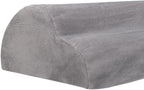 Foot Rest Under Desk Ergonomic Footrest Cushion Pillow Leg Rest Support Flannel Foam Material Suitable for Office Home Car Airplane Travel Men Women, Dark Gray
