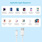iPhone Fast Charger,Fast Adapter i Phone 2Pack Dual Port USB Wall Charger Apple Fast Charging 10FT Long Lightning Cable Cord Double Adapter Plug Block for iPhone 14/13/12/11 Pro Max XS XR X 8 7 6 iPad