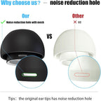 3 Pairs Replacement Ear Tips for AirPods Pro and 2nd Generation with Noise Reduction Hole, Silicone Ear Tips for AirPods Pro with Portable Storage Box and Fits in Charging Case (S/M/L, Black)