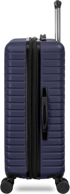 Everest Expandable Hardsided Spinner (Navy, 24-Inch Checked Medium)