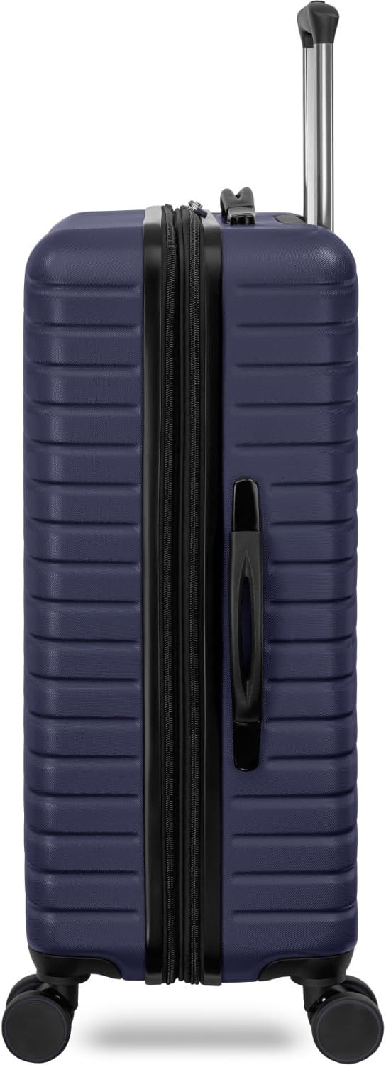 Everest Expandable Hardsided Spinner (Navy, 24-Inch Checked Medium)