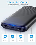 Heated Vest Battery Pack,10000mAh 5V 2A Power Bank Specially Designed for Heated Jacket, Heated Clothes,Heated Coat,Heated Pants.