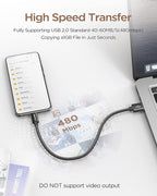 CLEEFUN Short USB C Cable 1ft, 5-Pack USB A to Type C Charger Cord Fast Charging for iPhone 17 16 15 Pro Max Air Plus, for Samsung Galaxy S25 S24 S23 S22 S21 S20 A17 A16 A15 A56 A55 A26 A35 A36 A71