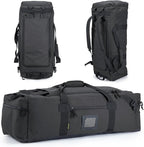 105l Large Duffel Bag For Travel, Gym & Sports - Water Repellent Polyester, Hidden Straps, Shoe Compartment - Perfect Luggage Duffle Bag Or Backpack For Men & Women
