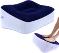 + Inflatable Foot Rest, Portable Foot Rest, Inflatable Airplane Foot Rest Pillow - Portable Travel Foot Elevator, Head Pad, Lightweight Foot Stool for Economy Class, Upgrade Version (Grey)
