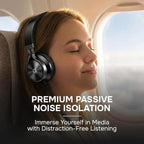 ARTIX CL750 Wired Headphones with Mic — Noise Isolating On-Ear Headphones for Computer and Laptop Wired, Plug in Corded Headphone with Wire (Foldable, Aux Jack 3.5mm)