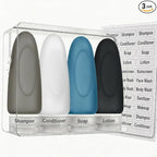 Dot&Dot Leak Proof Travel Bottles - Tubes for Liquid TSA Approved 3oz Silicone Toiletries Travel Shampoo & Conditioner Containers with Labels
