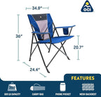 GCI Outdoor Comfort Pro Chair, Heathered Pewter Gray