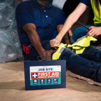 Metal Case First Aid Kit for Job Site & Contractors - OSHA Compliant, Heavy Duty Case for Work Trucks, Fleet, Renovation, Industrial, and Construction- 200 Piece Wall Mount & Portable First Aid Kit