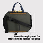 Topo Designs Mountain Cross Bag, Functional + Flexible Briefcase, Removable Shoulder Strap, Fair Trade (Mustard/Forest)