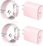 Phone 17 16 15 Pro Charger Fast Charging, 20W USB C Fast Charger Block with 10FT Long Type C Chargers Fast Charging Cable Cord for Phone 17/17 Pro/17 Pro Max/Air/16 Pro Max/16 Pro/15Pro Max/Pro, S24