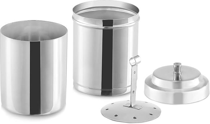 KSJONE South Indian Filter Coffee Maker 7 oz,2-4 Cups Stainless Steel Coffee Maker, Drip Coffee Brewer, Madras Kaapi Kappi, Coffee Decoction Maker