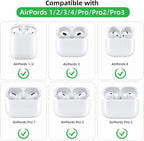Earbud Case Portable EVA Carrying Case Storage Bag Cell Phone Accessories Organizer with Carabiner for Wired/Wireless Headphones, SD Memory Card, Camera Chips(Square, 5 Pack)