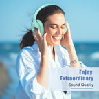 BERIBES Bluetooth Headphones Over Ear, 65H Playtime and 6 EQ Music Modes Wireless Headphones with Microphone, HiFi Stereo Foldable Lightweight Headsets, Deep Bass for Home Office Cellphone PC Ect.