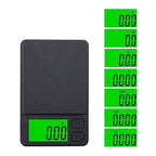 Luggage Weight Scale, 3pcs Pocket Scale Mini Jewelry 1000g/0.01g Digital Gram Backlit LCD Tare Function Travel Use,for Travel(500g/0.01g)