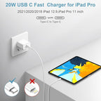 5FT iPhone 17 16 15 Charger Fast Charging USB C Charger Block Type C Chagrer Fast Charging 2-Pack for iPhone 17/17 Plus/17 Pro/17 Pro Max/iPhone 16/16 Plus/16 Pro/16 Pro Max/15 Pro Max/Samsung(White)