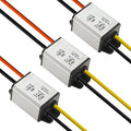3Pcs 12V to 6V Car Power Voltage Converter DC 9V-22V 12V to 6V Buck Voltage 3A 18W Waterproof DC Step Down Volt Module Power Supply Board Compatible with Car Vehicle Automotive LED Display Radio