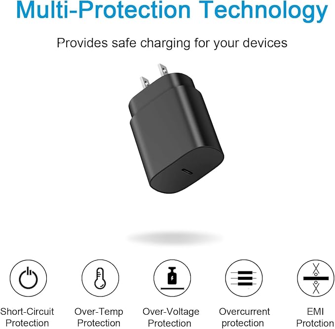 25W Type C Charger，4 Pack Fast Charging USB C Chargers Block Fast Wall Chargers for Samsung Galaxy S25/S24/S23 S22/S21Ultra/S20/S20 Ultra/Note 20 Ultra，Android Charger