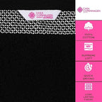 CASA COPENHAGEN Solitaire 2Pcs 100% Egyptian Cotton Large Designer Bathsheet Towels Gift Set- Black, 600GSM, 35"x70" 2Bath Sheet Towels for Bathroom Set for Women & Men