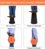 Fishboy Upgraded Collapsible Stool, 400lbs Max Weight, Lightweight But Sturdy, Portable Retractable Folding Telescoping Foldable Camping Stool for Adults Outdoor Fishing Hiking BBQ
