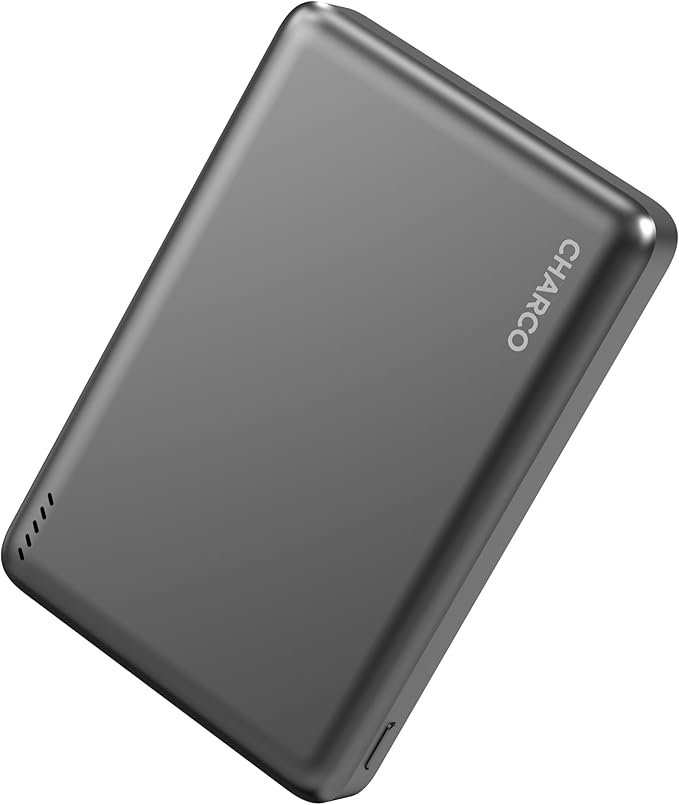 CHARCO Magnetic Power Bank for Magsafe Fast Charging, 10000mAh Wireless Portable Charger with Ultra Slim & Lightweight, Compatible with iPhone 17/16/15/14/13 Series,Travel Essential