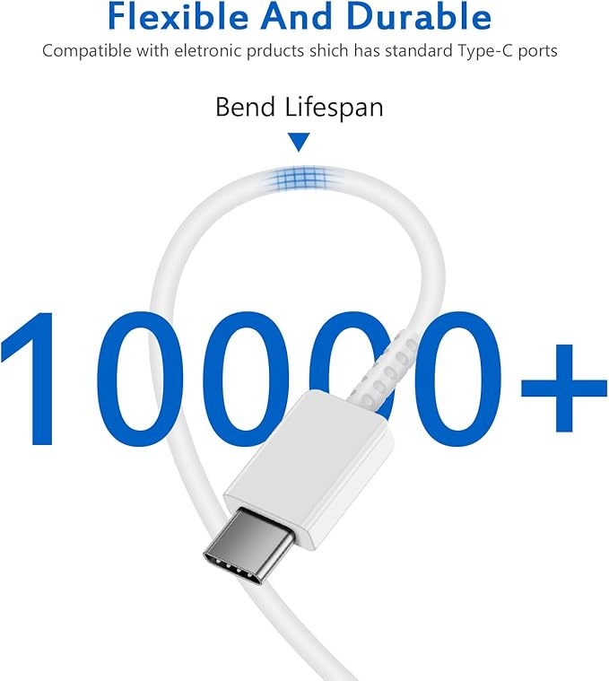 Type C Charger Fast Charging for iPhone 17 16 15,USB C Samsung Chargers Block 25W Super Fast Chargers for Samsung Galaxy S25/S24 S23 S22 S21/iPhone Air/17/17 Plus/17 Pro Max/16 Pro Max/15 Plus(White)