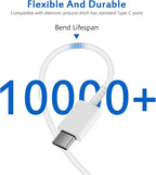 Type C Charger Fast Charging for iPhone 17 16 15,USB C Samsung Chargers Block 25W Super Fast Chargers for Samsung Galaxy S25/S24 S23 S22 S21/iPhone Air/17/17 Plus/17 Pro Max/16 Pro Max/15 Plus(White)