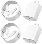 Phone 17 16 15 Charger Fast Charging, 8 FT Long USB C Charger Cord with 20W Type C Fast Phone Charging Block forPhone 17/17 Pro/17 Pro max/Air/Phone 16 15 Pro Max Plus, iPad, Android,White
