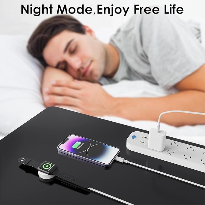 2 in 1 Apple Watch Charger,6ft Fast Magnetic iWatch Charger/USBC to USB C Charging Cable Cord and Type C Wall Charging Block for iWatch Series 10/9/Ultra/8/7/SE/6/5/4/3/2/iPhone 17 Pro Max/16 Pro/15
