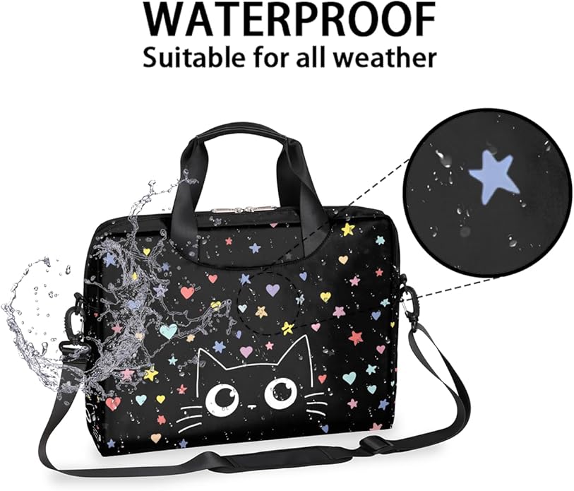 Cute Laptop Shoulder Bag for Women Men, Computer Laptop Bag Laptop Sleeve Case Laptop Satchel Briefcase Carrying Bag QA-1