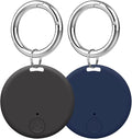 Aircawin Mini GPS Tracker, Key Item Finder Locator,No Monthly Fee App for iOS/Android 2023 Latest,Portable Anti-Lost Bluetooth Tag Item Tracker for Luggages/Kids/Pets/Phone/Wallet/Bag-2Pcs-Black+Blue