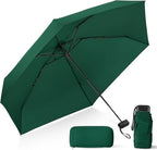 Compact Travel Umbrella with Case - Mini Umbrella for Purse, Small Lightweight &Tiny Design Perfect for Parasol Outdoor Sun&Rain Umbrellas