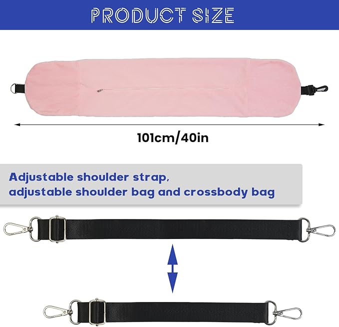 1/2PCS Travel Pillow Stuffable with Clothes As Carry-On Luggage Fits Up to 3 Days of Travel Essentials, Multifunctional U-Shaped Pillowcase for Business, Trip, Outdoor (2PCS-Pink)