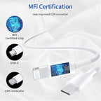 Ximytec [Apple MFi Certified] USB C to Lightning Cable 3Pack 3FT iPhone Fast Charger Type Charging Cord Compatible with 13 Pro Max 12 11 XS XR X 8 iPad,White