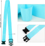 2Pack Luggage Straps for Suitcases, Travel Connector for Carry On Bag, Add Bag to Connect Two Suitcases, Adjustable Belt Attachment Accessories for Connect Your 3 Luggages, Light Blue
