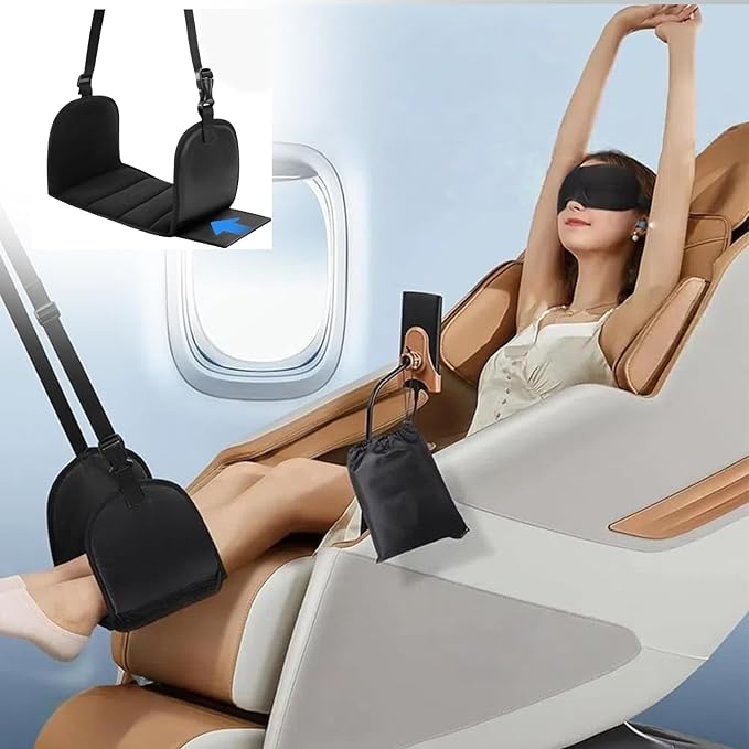 Airplane Footrest,Foot Hammock,Office Footrest,Foot Hammock for Airplane Travel Accessories,Plane Footrest