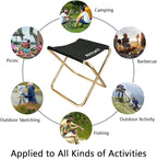 Ultralight Portable Folding Camping Stool for Outdoor Fishing Hiking Backpacking Travelling(XL:13"x14"x15";Large:11.8"x11"x11.4"; Medium:8.3"x9.5"x 11")
