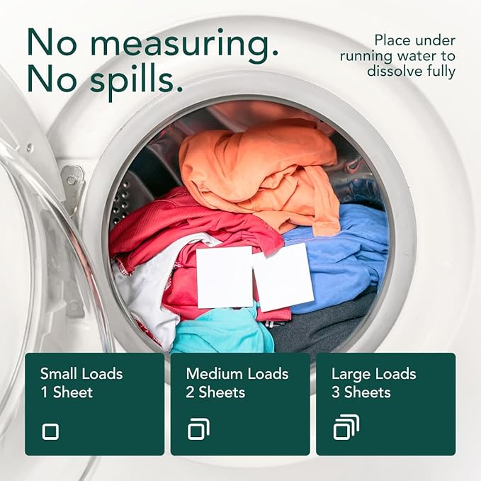 Kind Laundry Detergent Sheets – 60 Loads Lavander Dream, EWG Verified, No Residue After Wash, Eco Plastic-Free Liquidless Laundry Soap, Non-Toxic Formula, for Sensitive Skin, Travel & Dorm Friendly