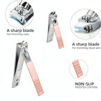 Manicure Set Women Men Nail Clipper Set Stainless Steel Toe Finger Nail Clippers Personal Care Tool with Case Travel Manicure Tool Nail Care Set Women Men Nail Grooming Kit Gifts for Mother Wife