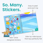 A World of Cats 300+ Kids Sticker Book by Cupkin Toddler Airplane Travel Coloring and Sticker Book, Road Trip Essentials, 8 Coloring Pages 8 Side by Side Scenes for Ages 2–8 Years